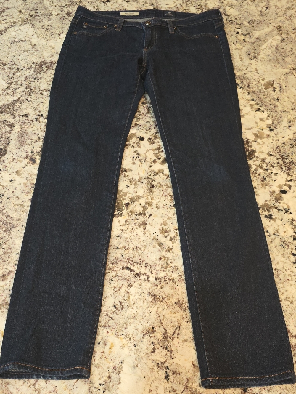AG Adriano Goldschmied Classic Indigo Straight-Leg Jeans